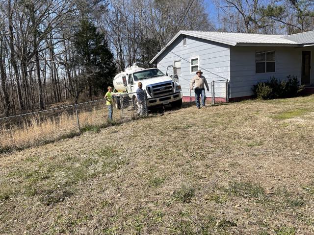 Mike Hogg Septic Tank Inc pump truck work photo